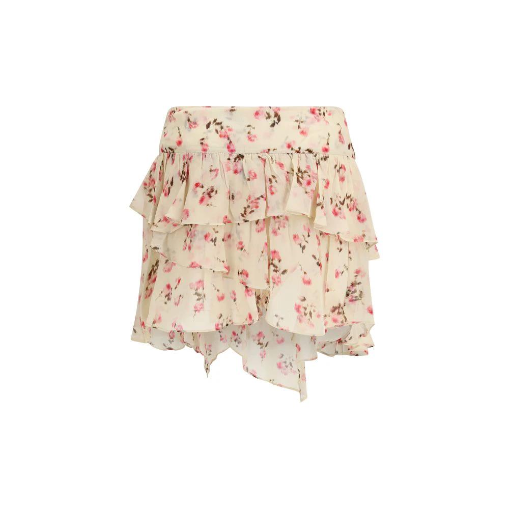 Marant Etoile Beige Viscose Mini Skirt