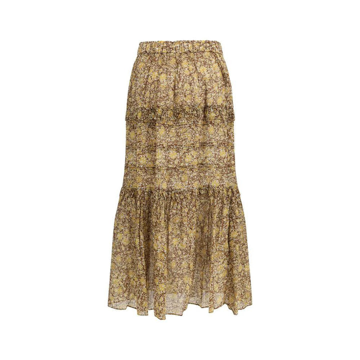 Marant Etoile Bicolor Cotton Long Skirt