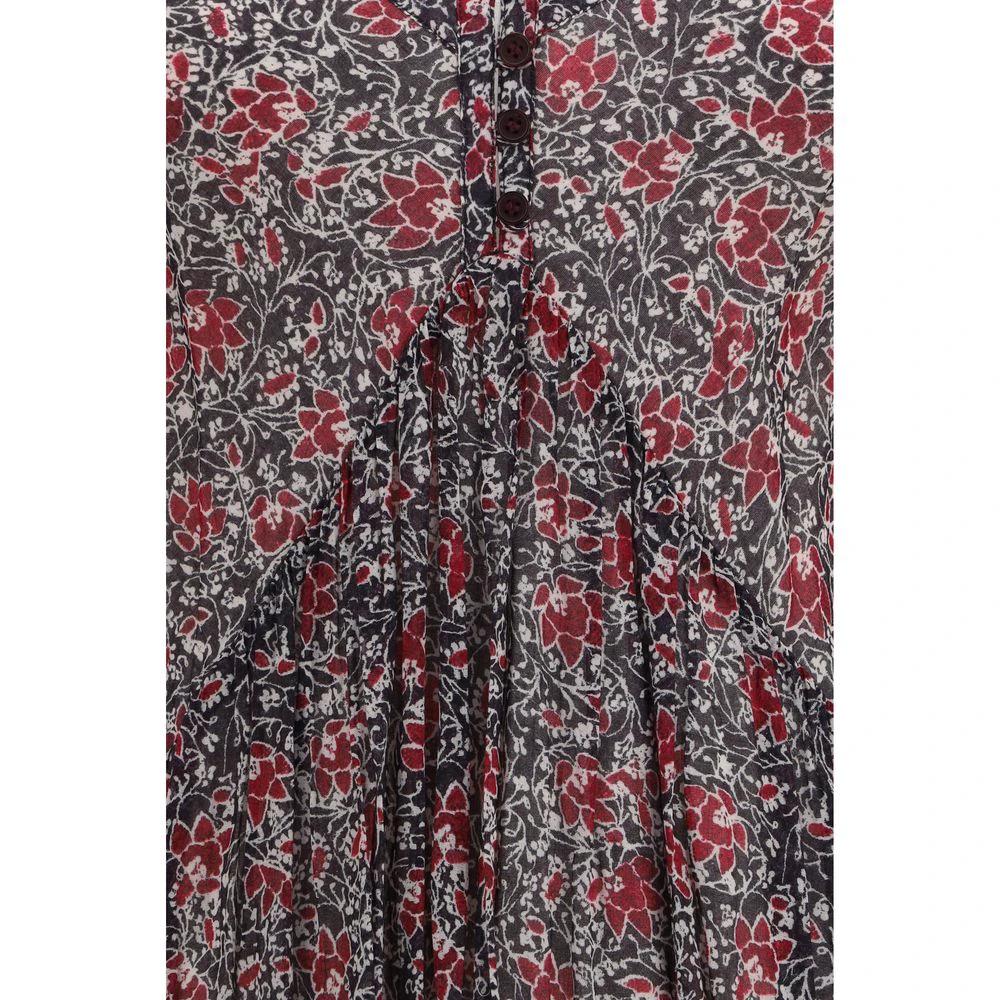 Marant Etoile Purple Cotton Casual Dress