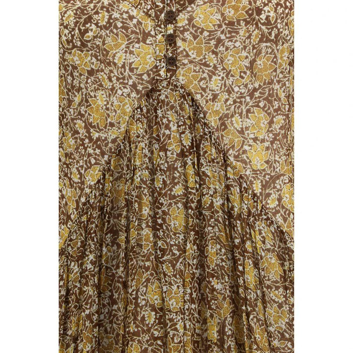 Marant Etoile Bicolor Cotton Casual Dress