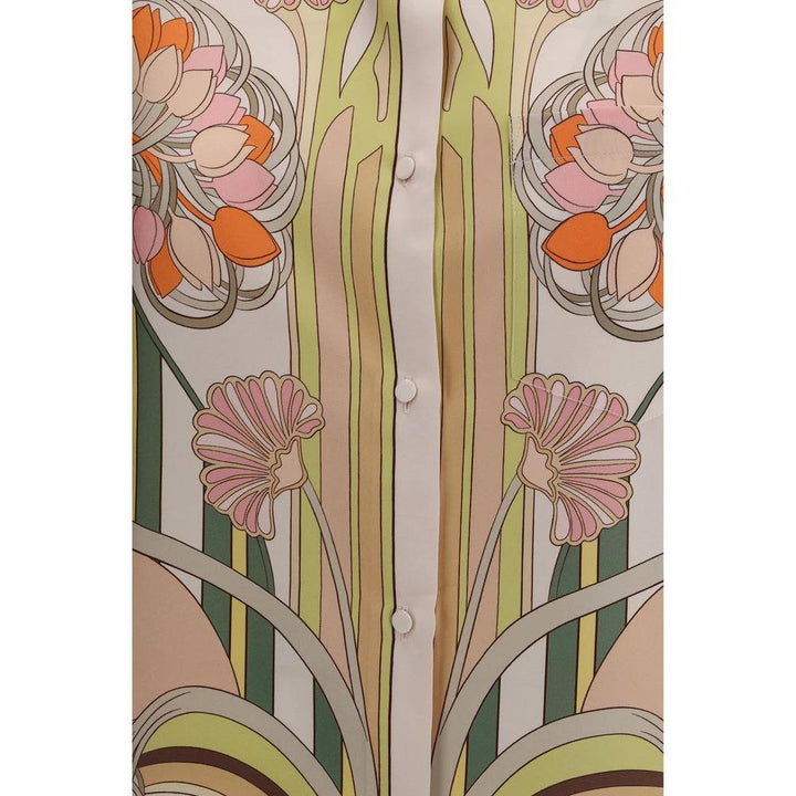 La Double J Multicolor Silk Pattern Shirt