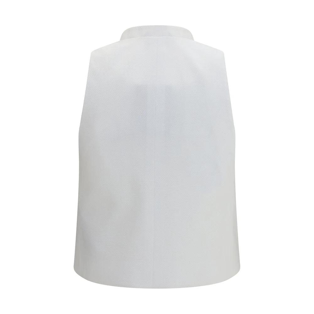 Tom Ford White Cotton Waistcoat