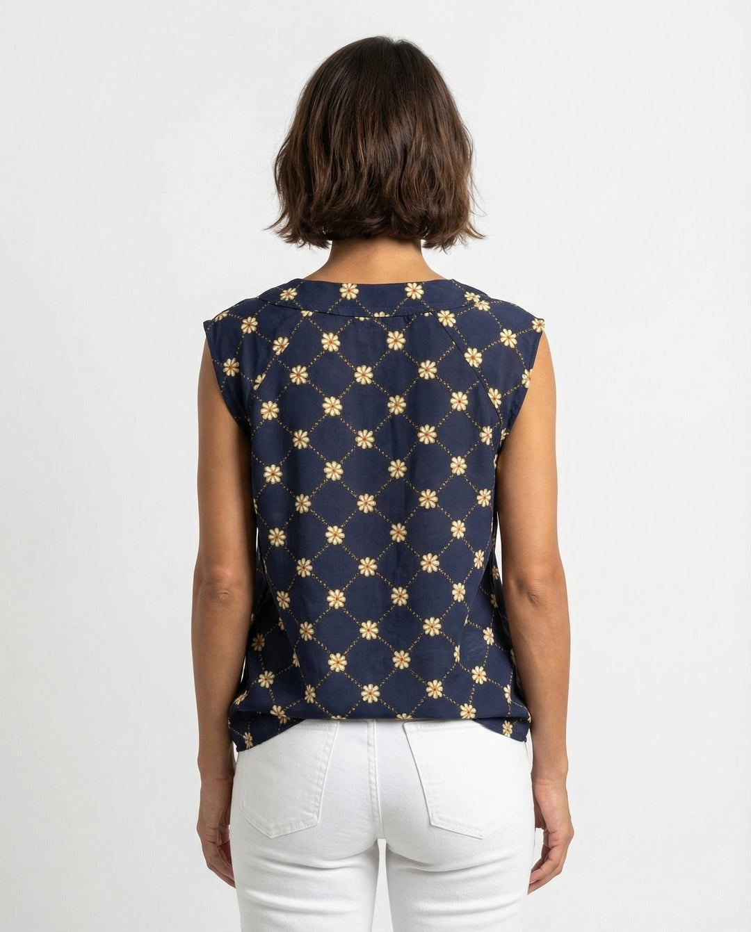 Marni Blue Silk Pattern Shirt