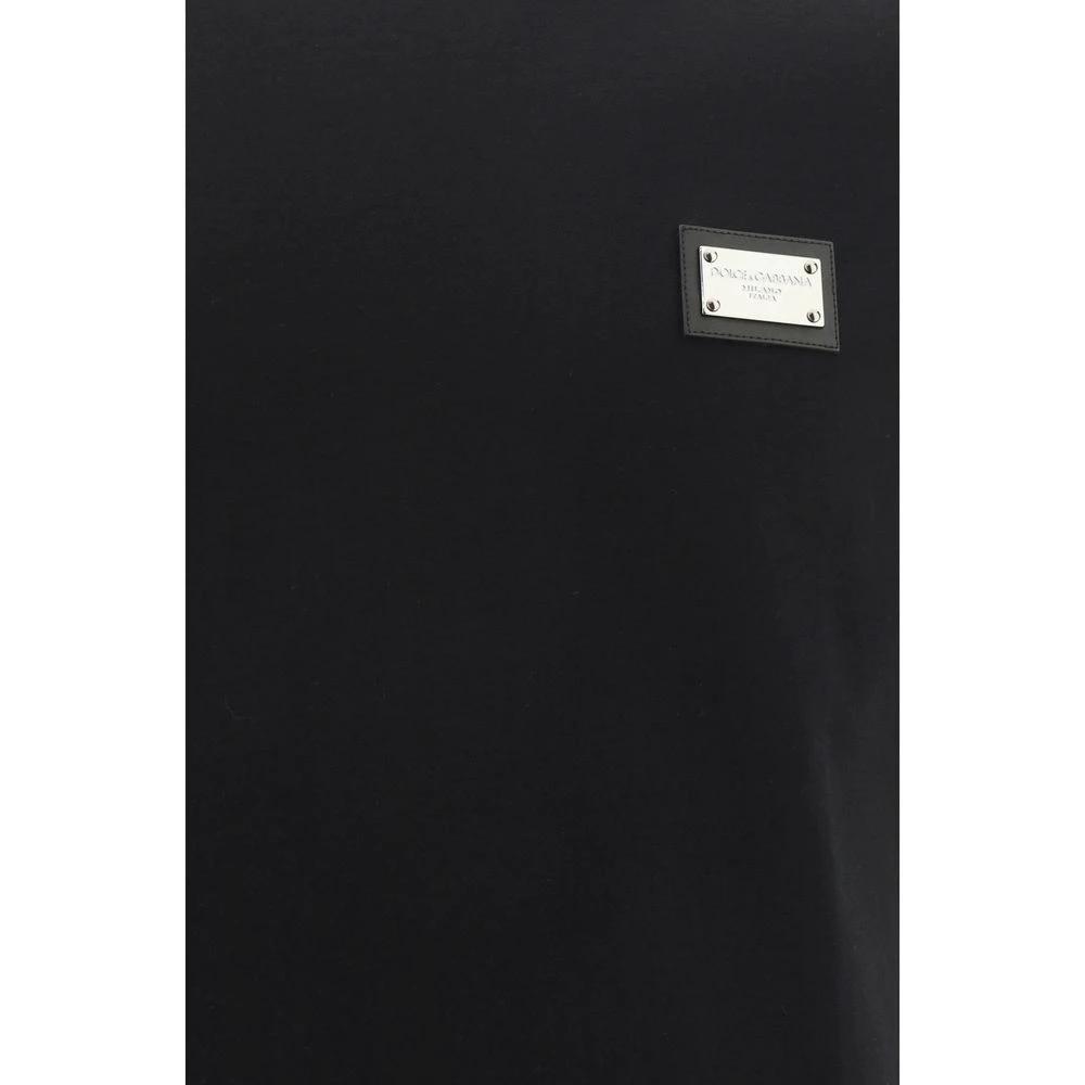 Dolce & Gabbana Black Cotton T-Shirt
