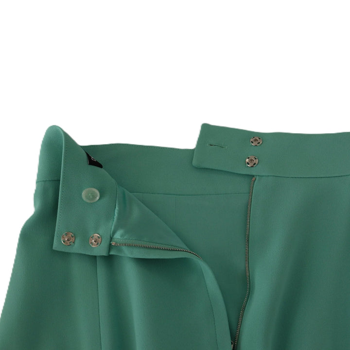 Dolce & Gabbana Mint Green Viscose Pencil Cut Midi Skirt
