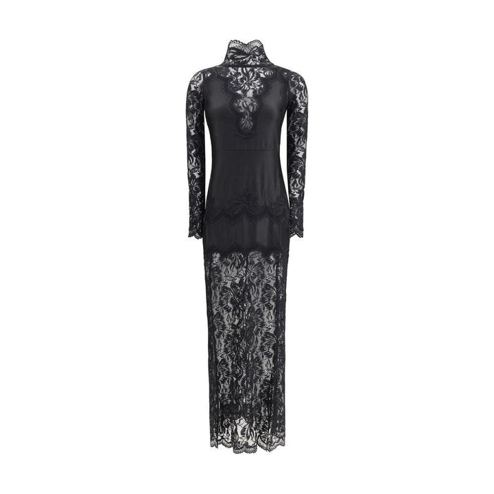 Rabanne Black Polyamide Long Dress