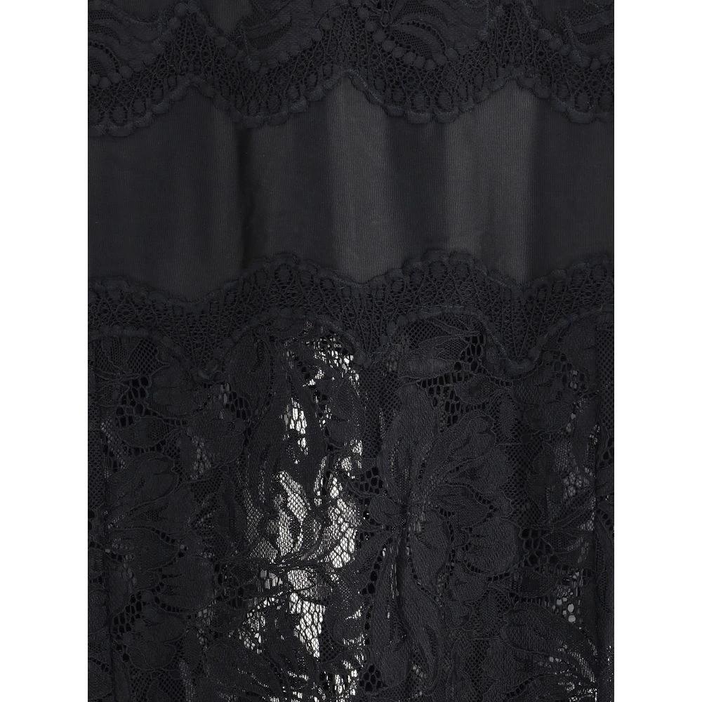 Rabanne Black Polyamide Long Dress