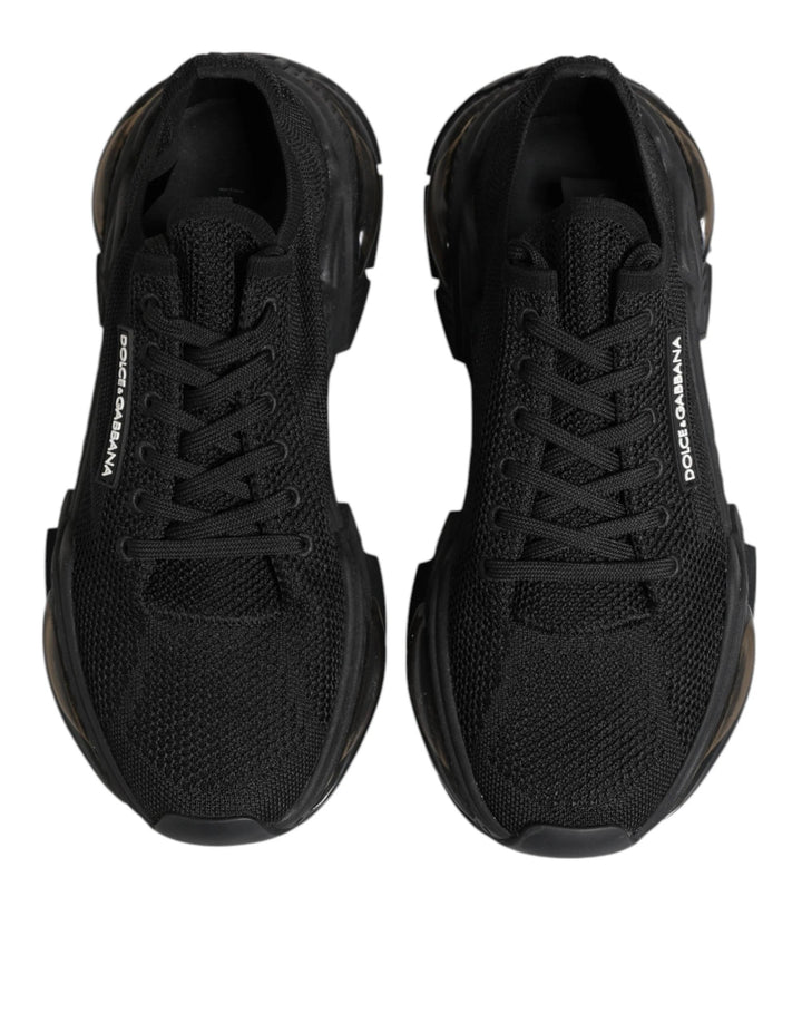 Dolce & Gabbana Black Airmaster Low Top Men Sneakers Shoes