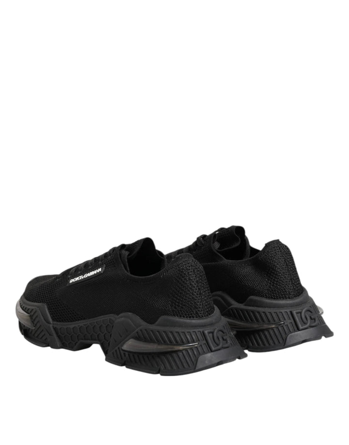 Dolce & Gabbana Black Airmaster Low Top Men Sneakers Shoes