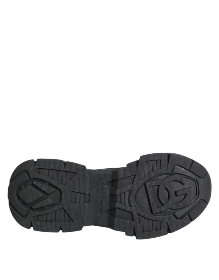 Dolce & Gabbana Black Airmaster Low Top Men Sneakers Shoes