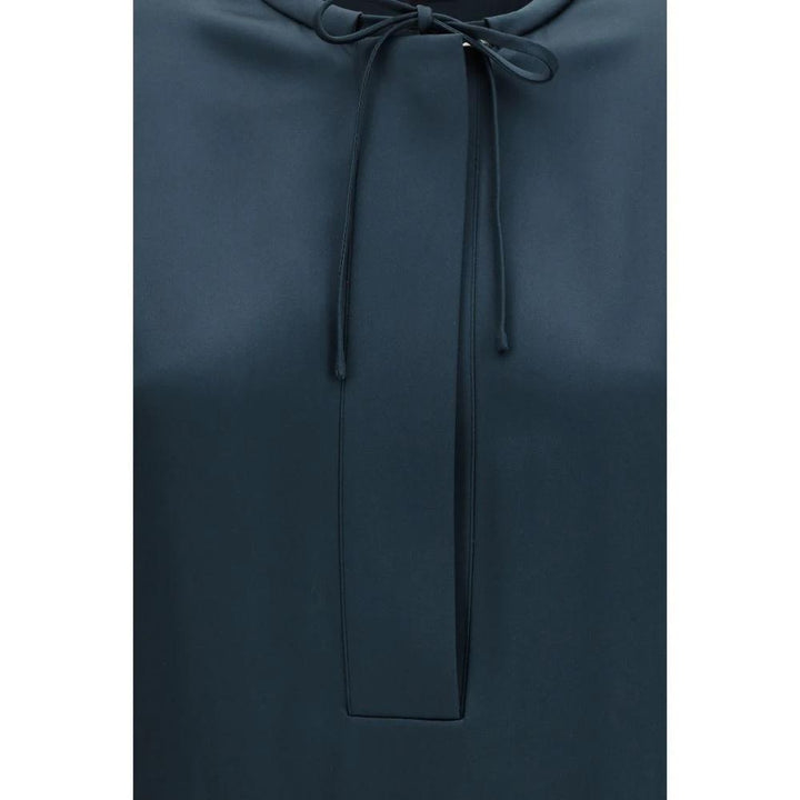 Giorgio Armani Blue Silk Blouse