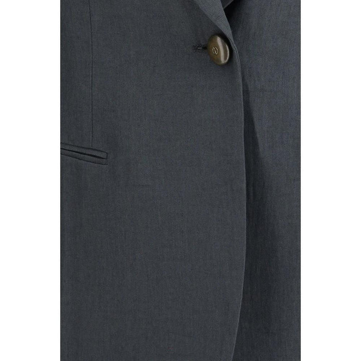 Giorgio Armani Gray Linen Jacket