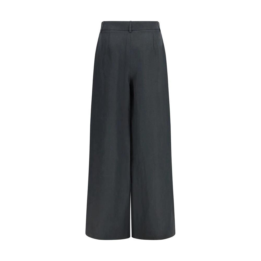 Giorgio Armani Gray Linen Casual Pants