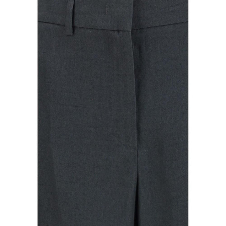 Giorgio Armani Gray Linen Casual Pants