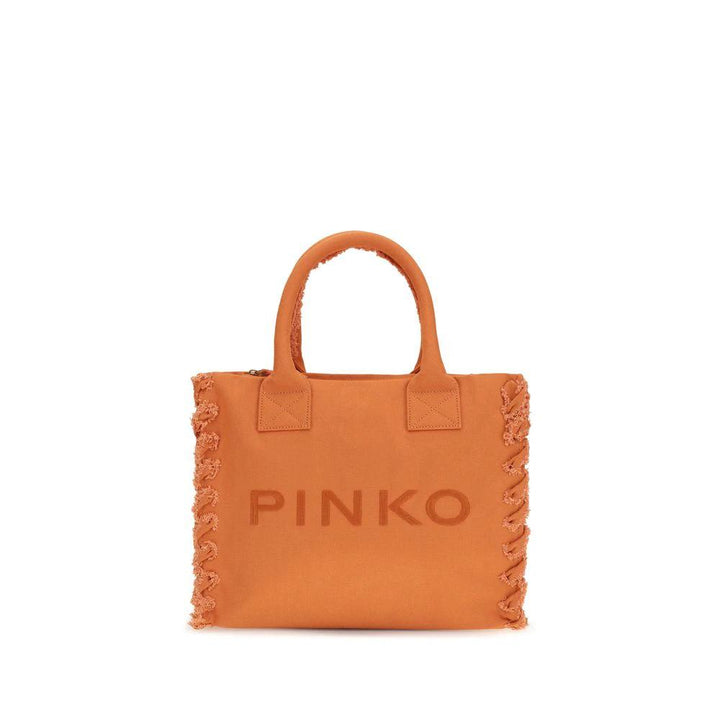 PINKO Orange Cotton Shoulder Bag