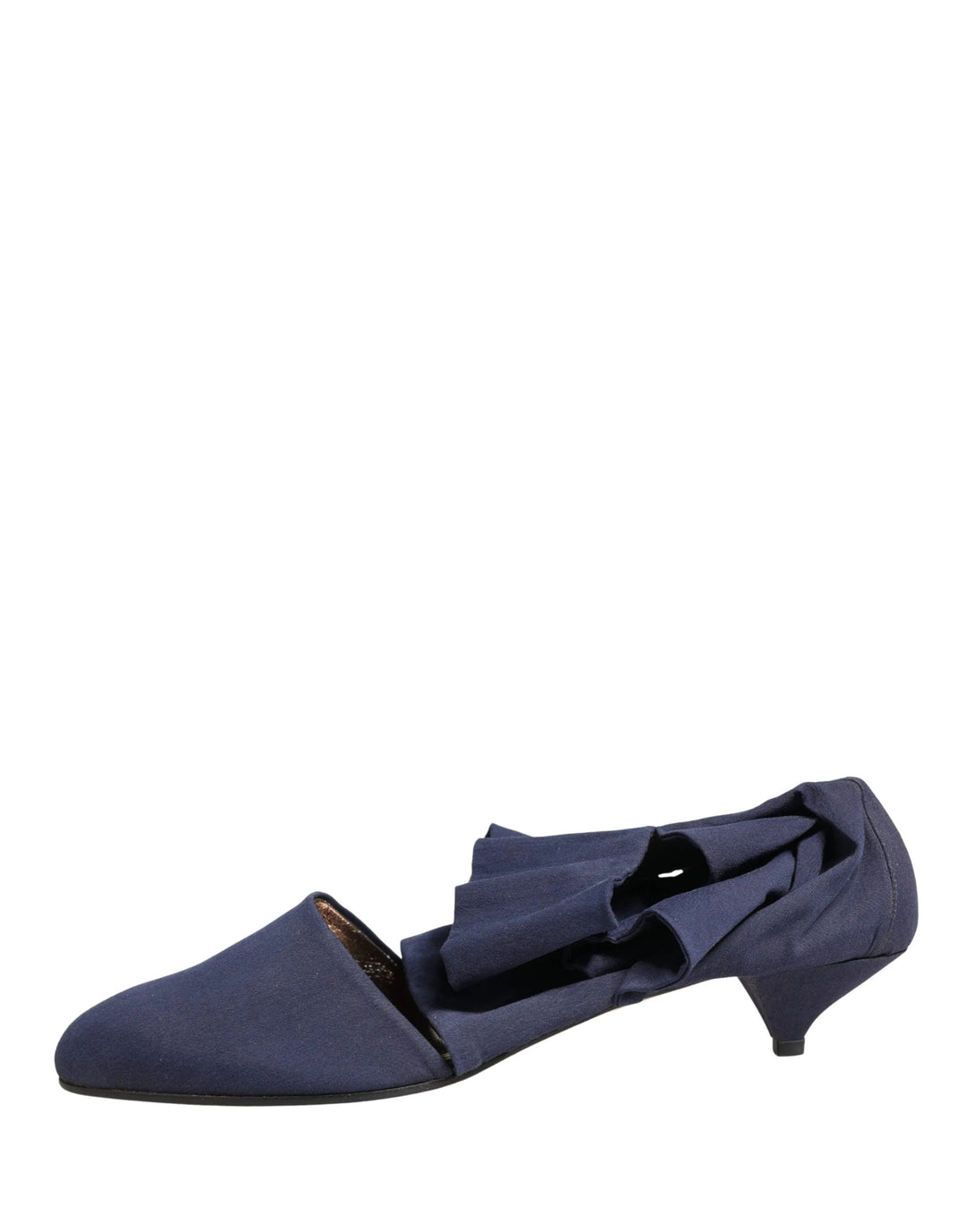 Dolce & Gabbana Blue Cotton Ankle Boots Shoes
