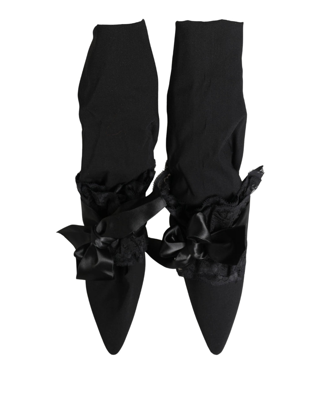 Dolce & Gabbana Black Suede Mid Calf Boots Shoes