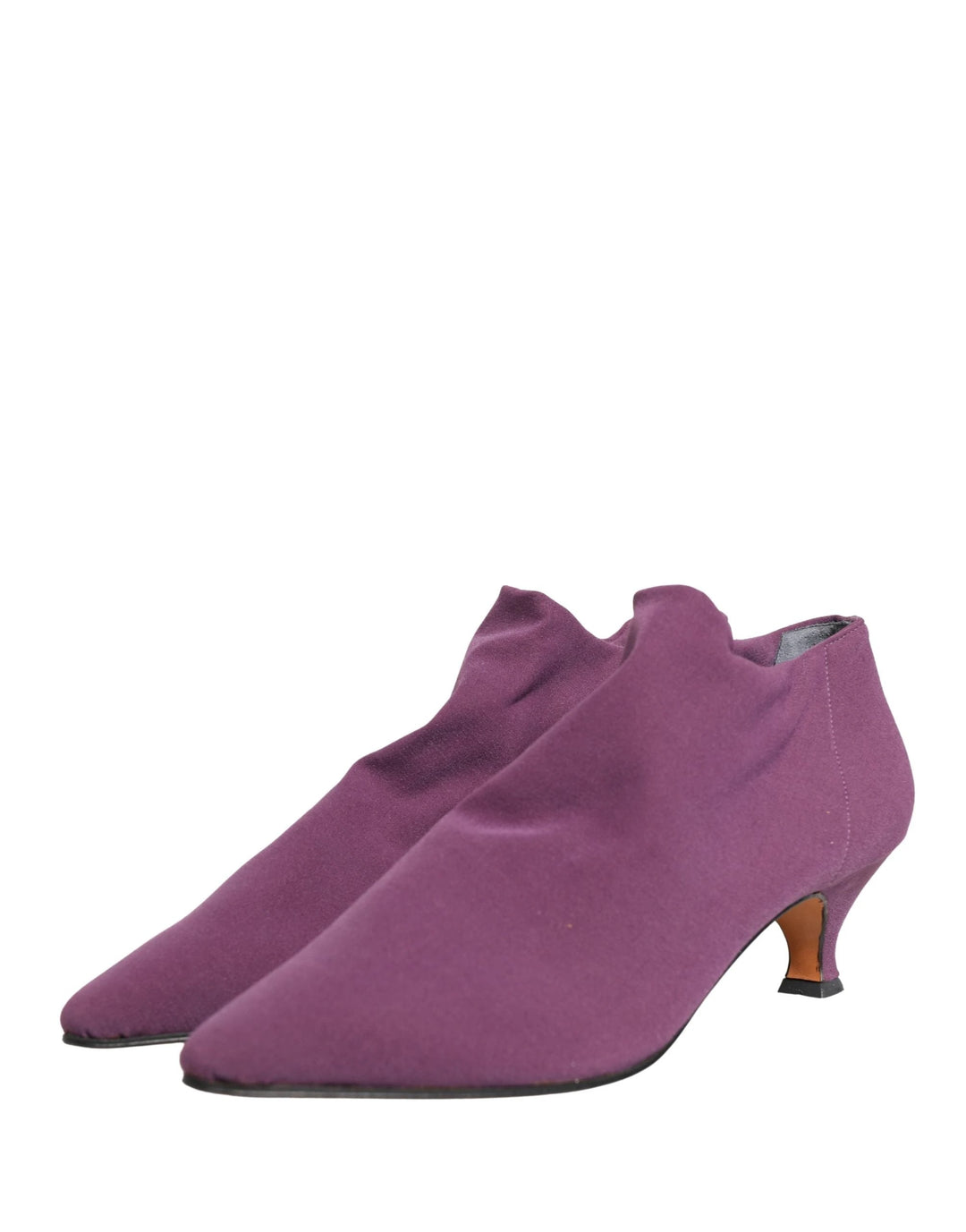 Dolce & Gabbana Shoes Purple Suede Ankle Boots Shoes