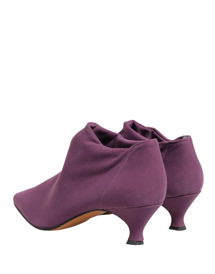 Dolce & Gabbana Shoes Purple Suede Ankle Boots Shoes