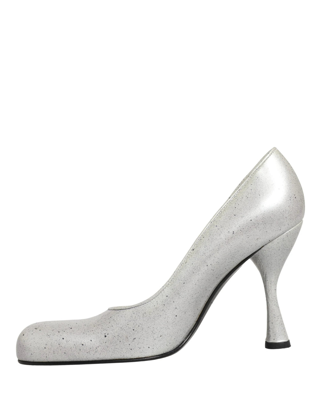Dolce & Gabbana White Leather High Heels Women Pumps Shoes