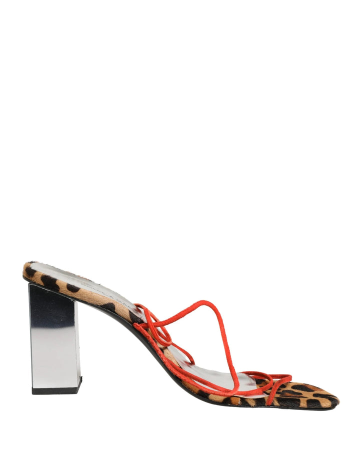 Dolce &amp; Gabbana Multicolor Leather Block Heels Sandals Shoes