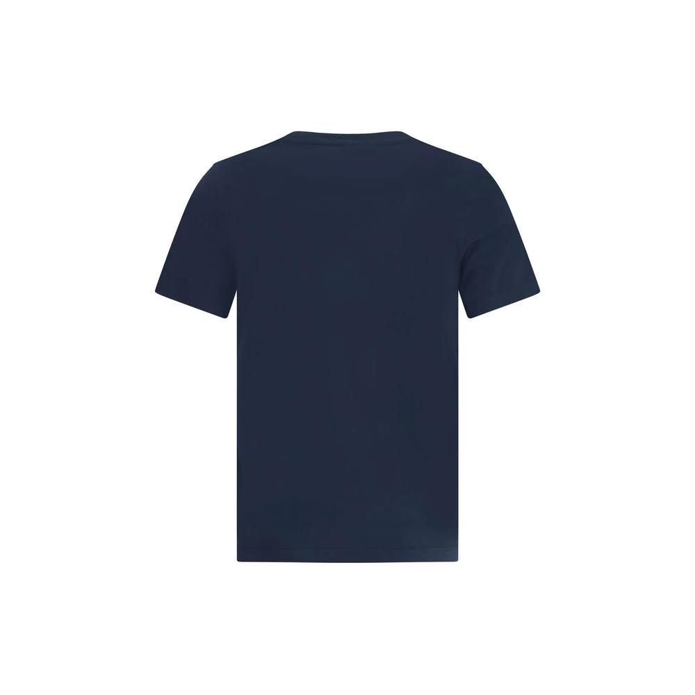 Maison Kitsuné Blue Cotton T-Shirt