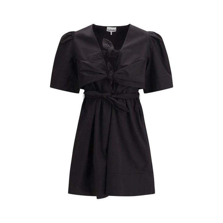 Ganni Black Cotton Casual Dress