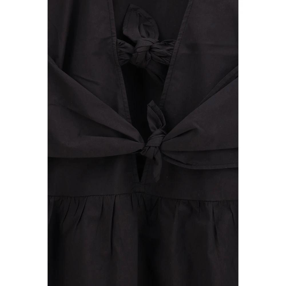 Ganni Black Cotton Casual Dress