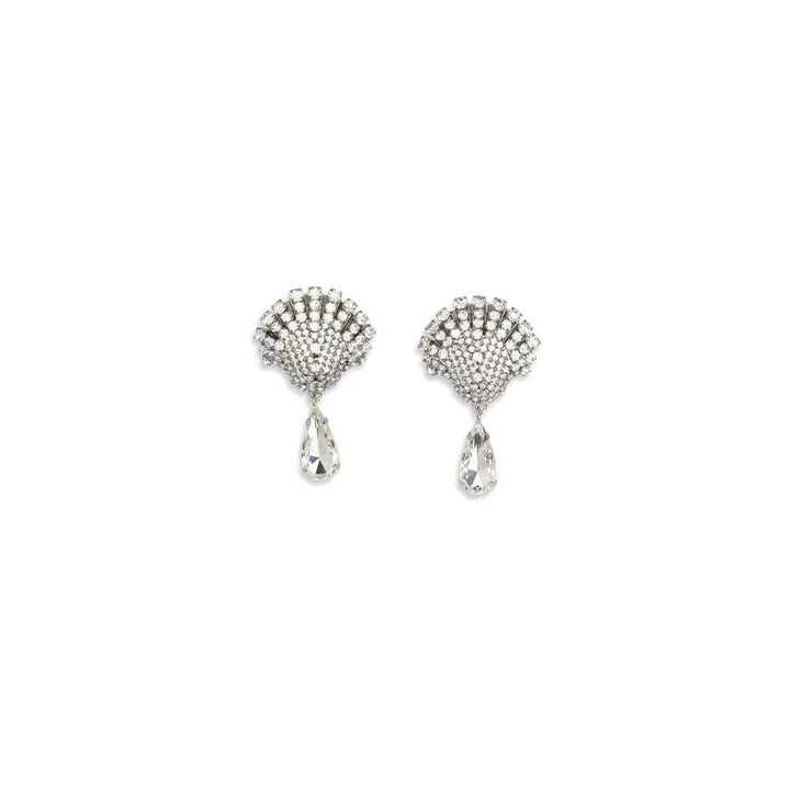 Alessandra Rich Silver Metal Earrings