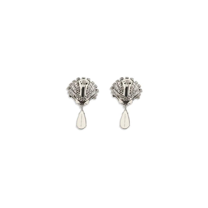 Alessandra Rich Silver Metal Earrings