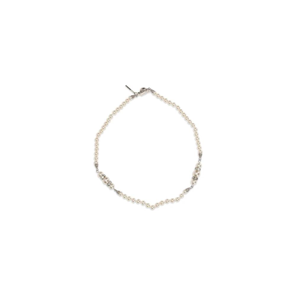 Alessandra Rich Silver Metal Necklace