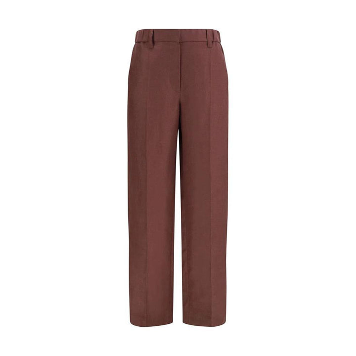 Brunello Cucinelli Brown Linen Casual Pants