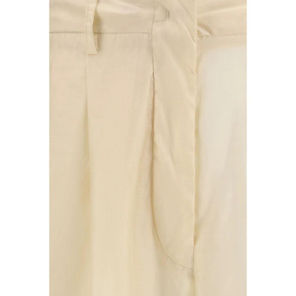 The Latest Beige Cotton Casual Pants