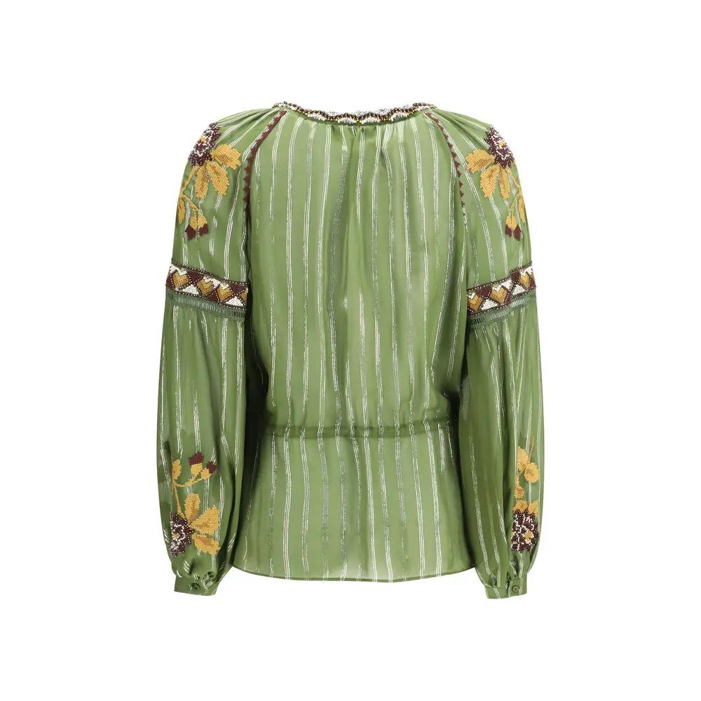 Valentino Garavani Bicolor Silk Shirt