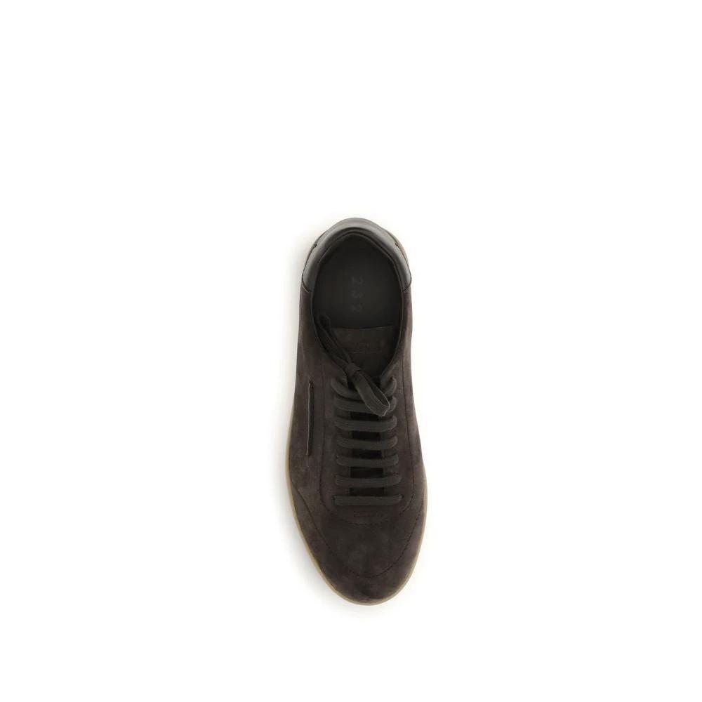 ZEGNA Brown Calf Leather Bos Taurus Low Top Sneakers