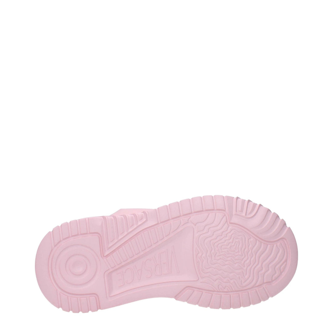 Versace Pink Leather Chunky Sneakers