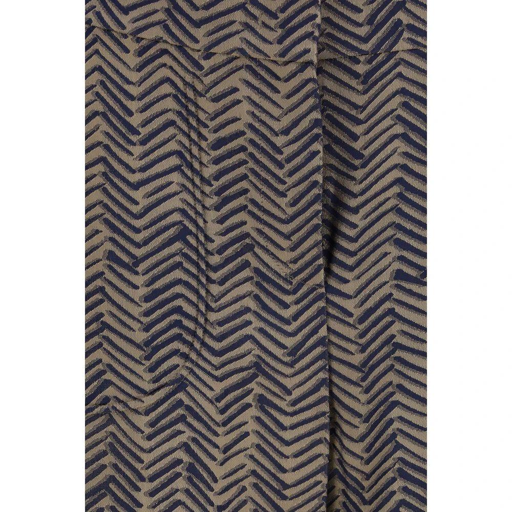 Giorgio Armani Brown Viscose Casual Pants