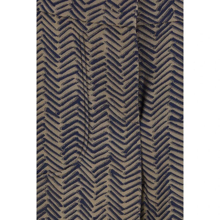 Giorgio Armani Brown Viscose Casual Pants