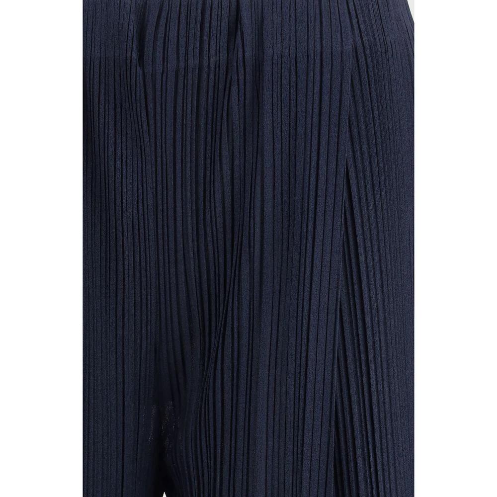 Giorgio Armani Blue Polyester Casual Pants