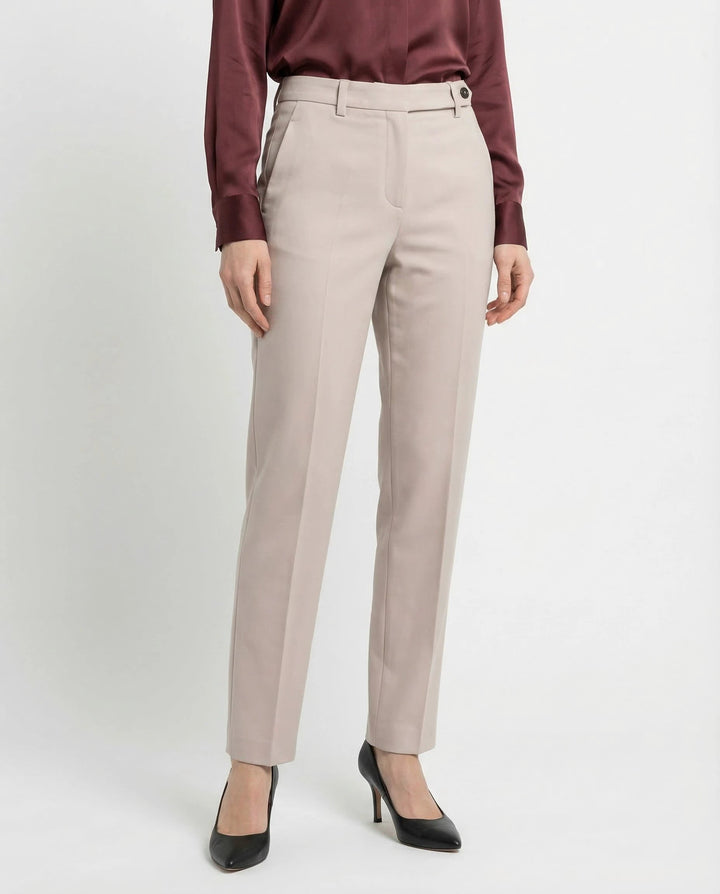 Brunello Cucinelli Beige Cotton Dress Pants