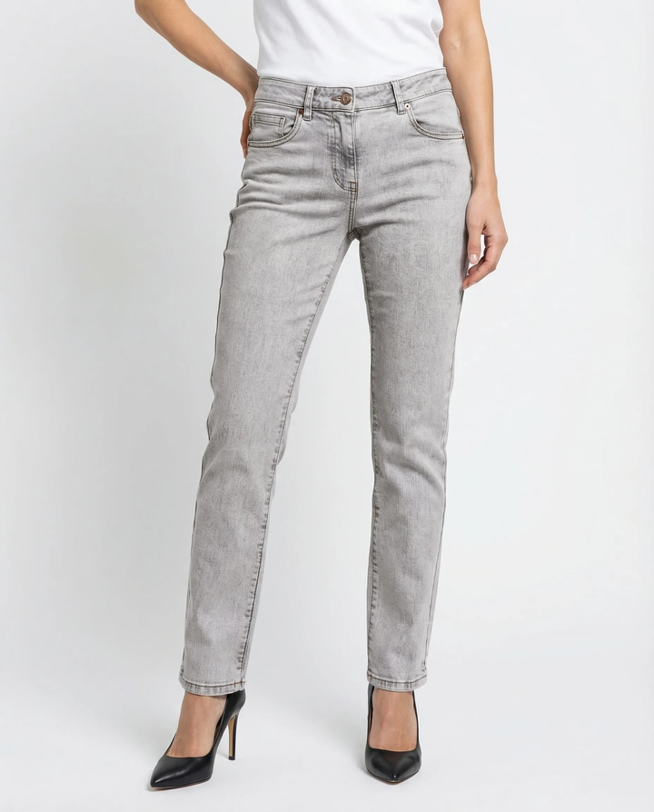 Brunello Cucinelli Blue Cotton Straight-Leg Jeans