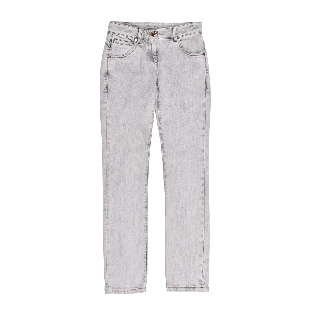 Brunello Cucinelli Blue Cotton Straight-Leg Jeans