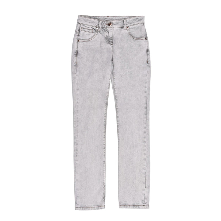 Brunello Cucinelli Blue Cotton Straight-Leg Jeans