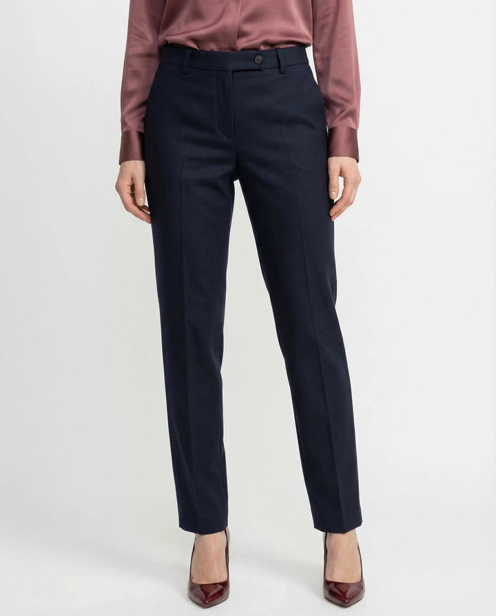 Brunello Cucinelli Blue Cotton Dress Pants