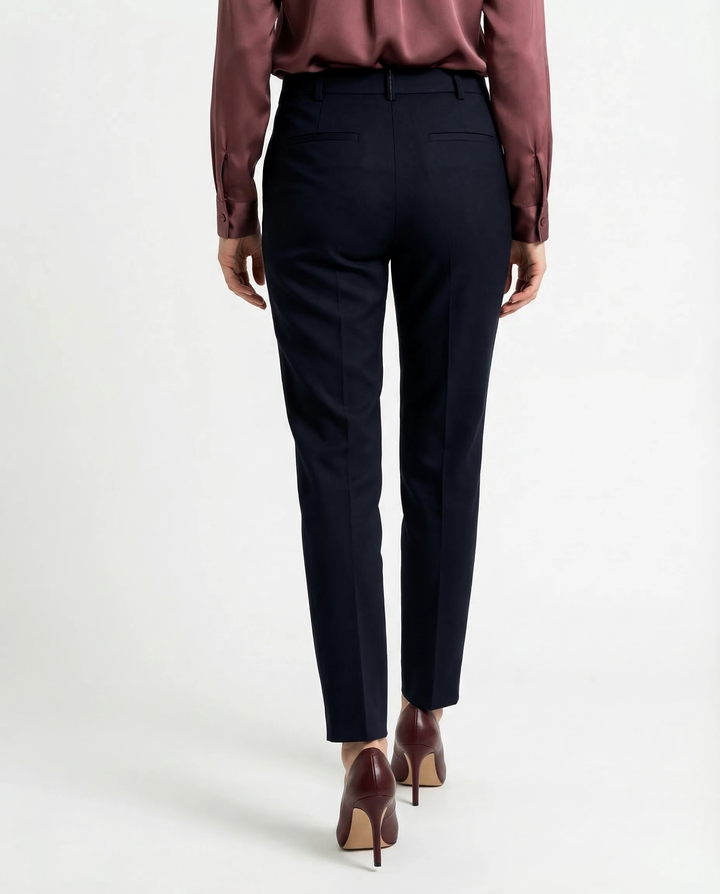 Brunello Cucinelli Blue Cotton Dress Pants
