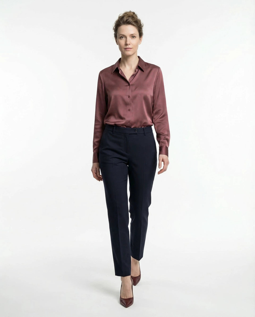 Brunello Cucinelli Blue Cotton Dress Pants