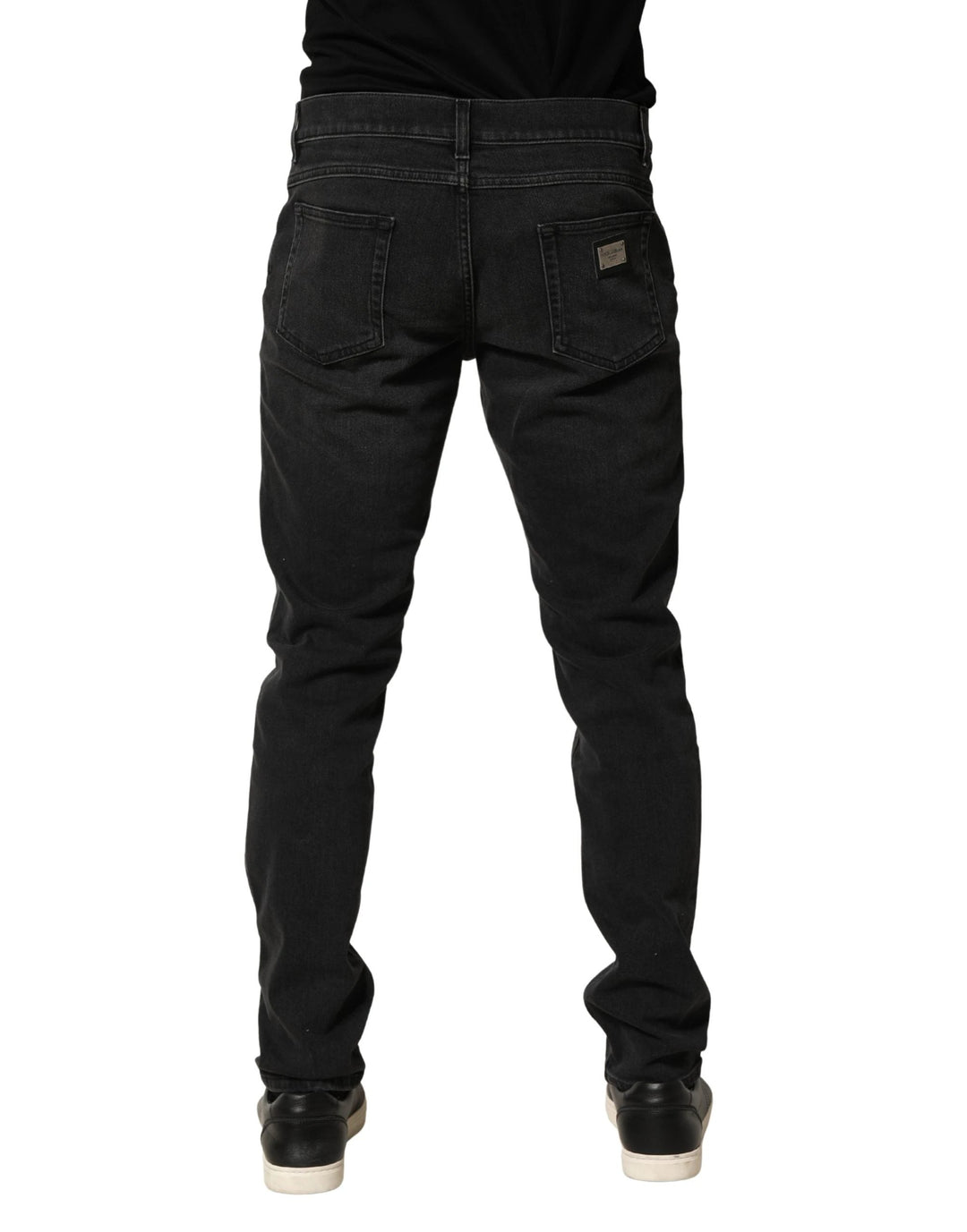 Dolce & Gabbana Black Cotton Stretch Regular SkinnyDenim Jeans