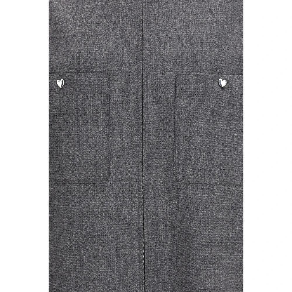Valentino Gray Polyester Coat