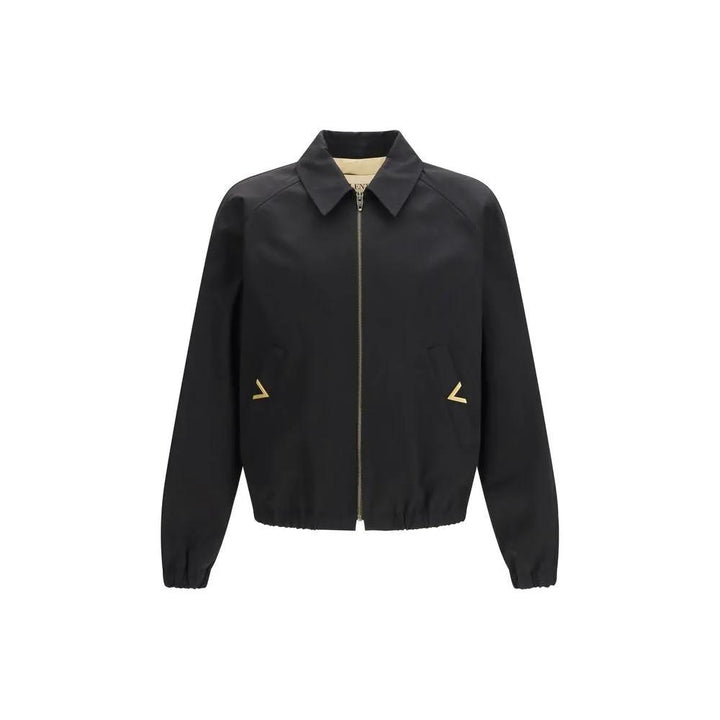 Valentino Garavani Black Cotton Bomber