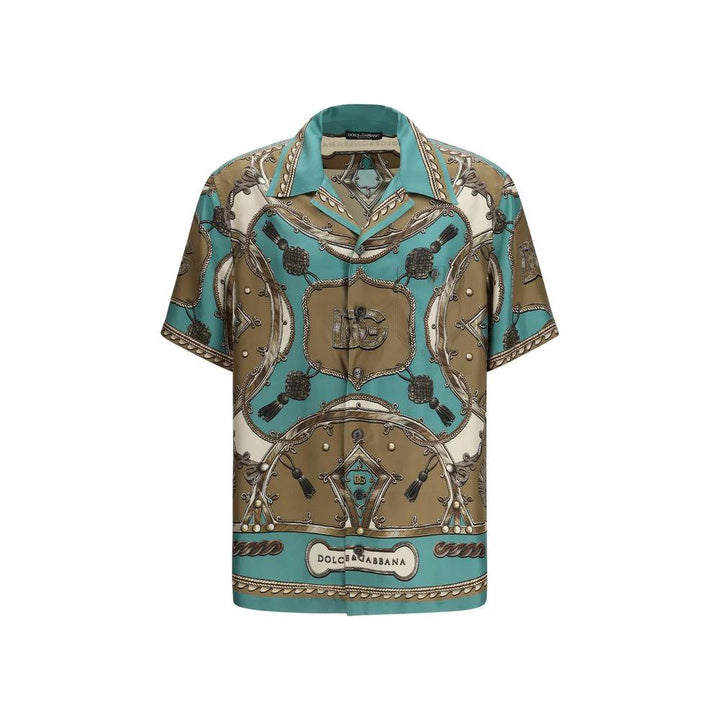 Dolce & Gabbana Multicolor Silk Pattern Shirt